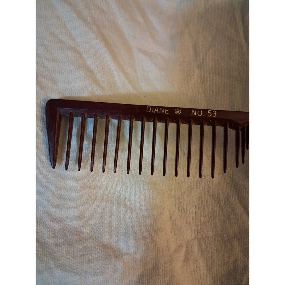 Vintage Comb Diane No. 53 Red Maroon Burgundy